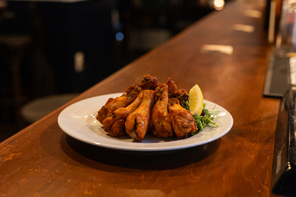 Chicken Wings at NEAR AND FAR, a British pub in Susukino, Sapporo