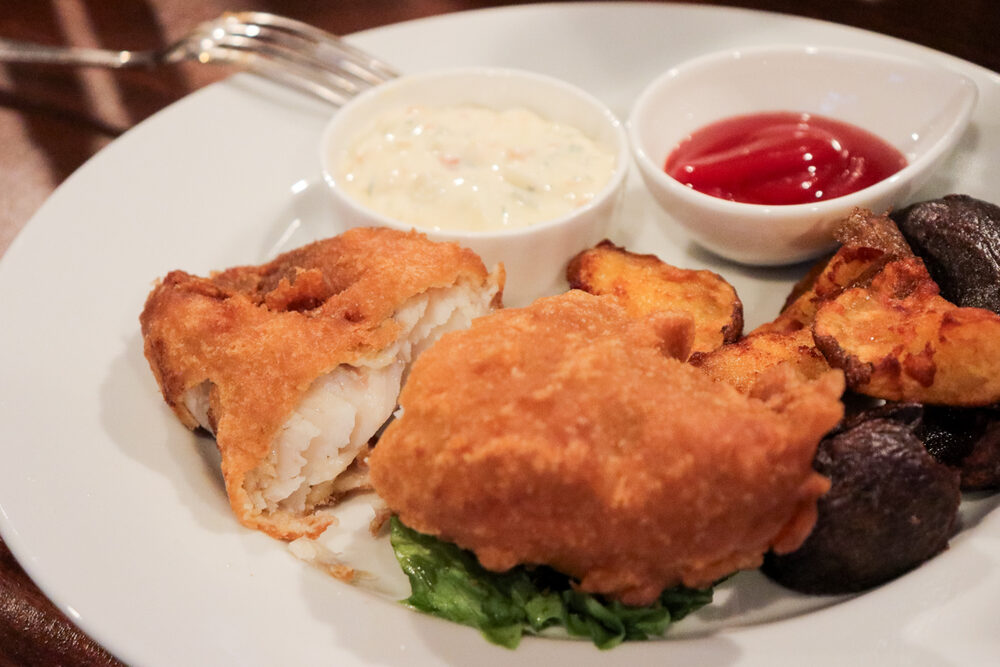 Fish & Chips at NEAR AND FAR, a British pub in Susukino, Sapporo