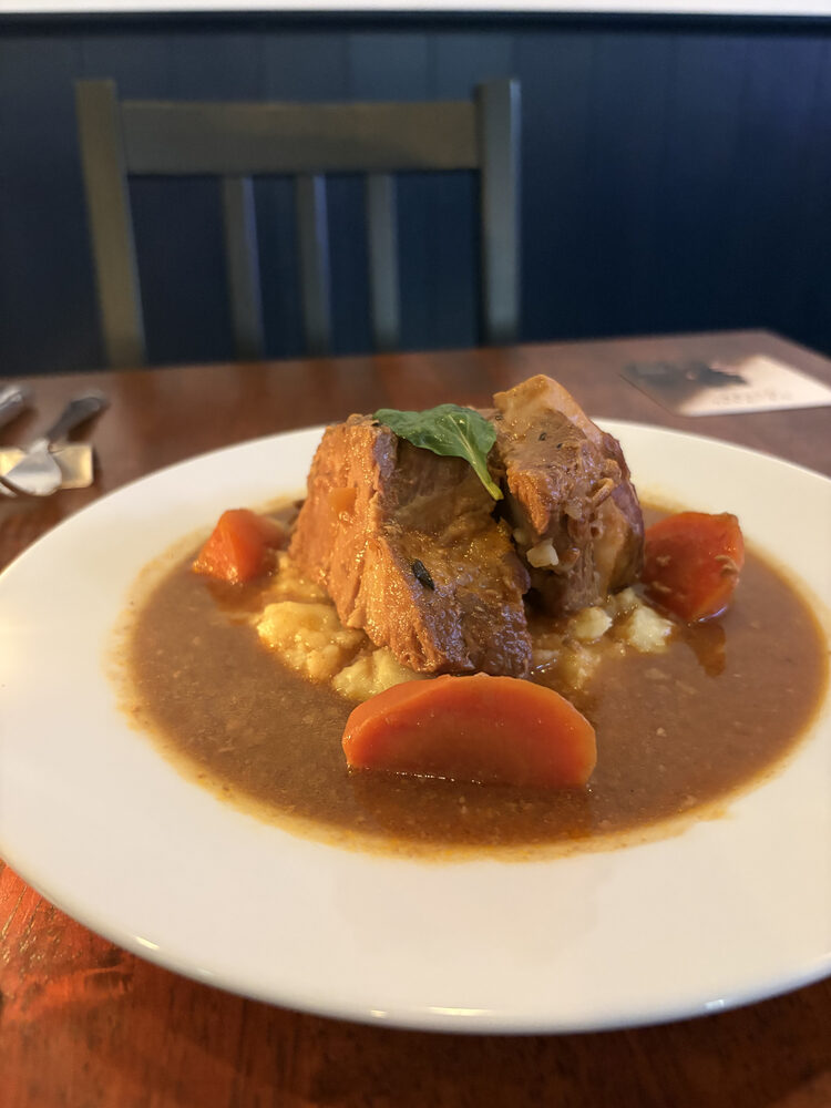 Pork Shoulder Guinness Stew at NEAR AND FAR, a British pub in Susukino, Sapporo