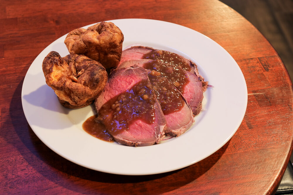 Roast Beef at NEAR AND FAR, a British pub in Susukino, Sapporo