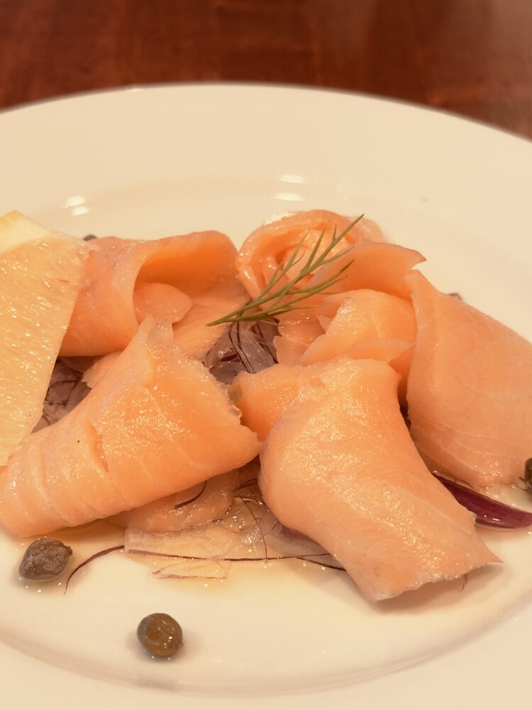 Smoked Salmon at NEAR AND FAR, a British pub in Susukino, Sapporo