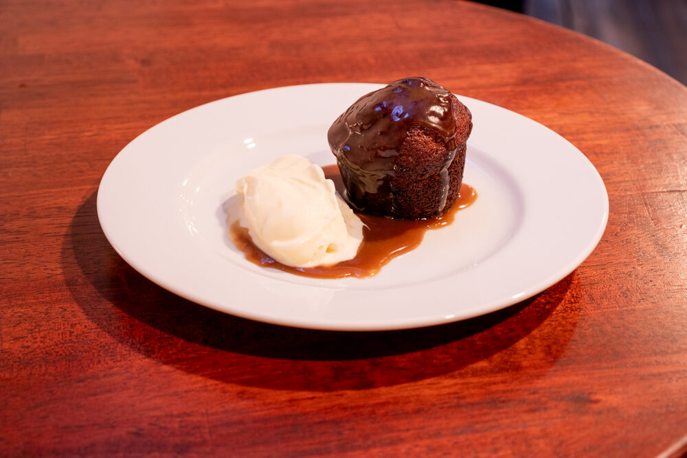 Sticky Toffee Pudding at NEAR AND FAR, a British pub in Susukino, Sapporo