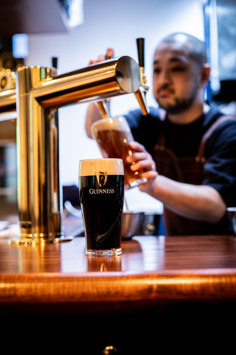 A perfect pint of Guinness poured at NEAR AND FAR, Sapporo
