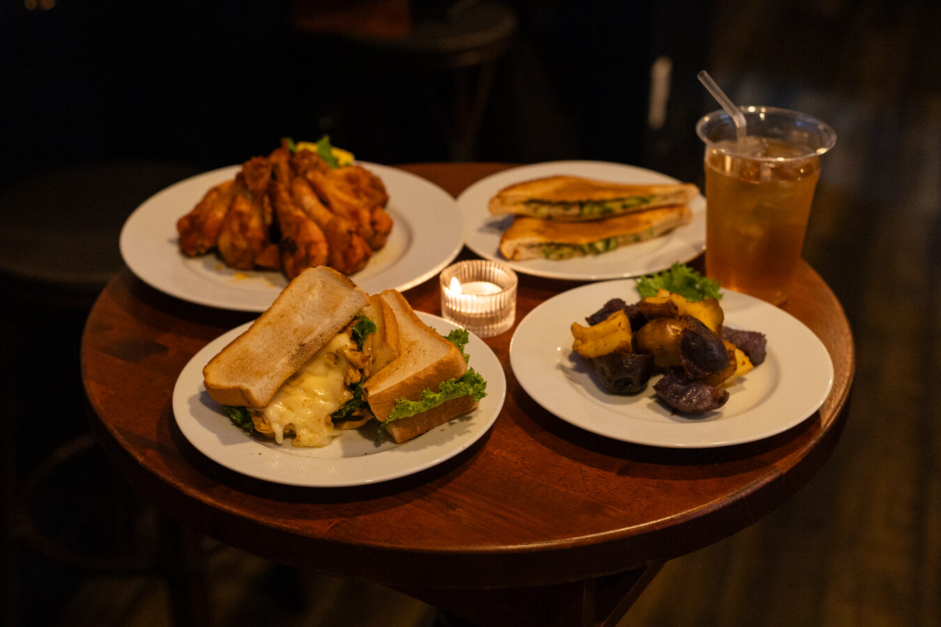 Inside NEAR AND FAR — a warm, timber-lined British pub in Sapporo
